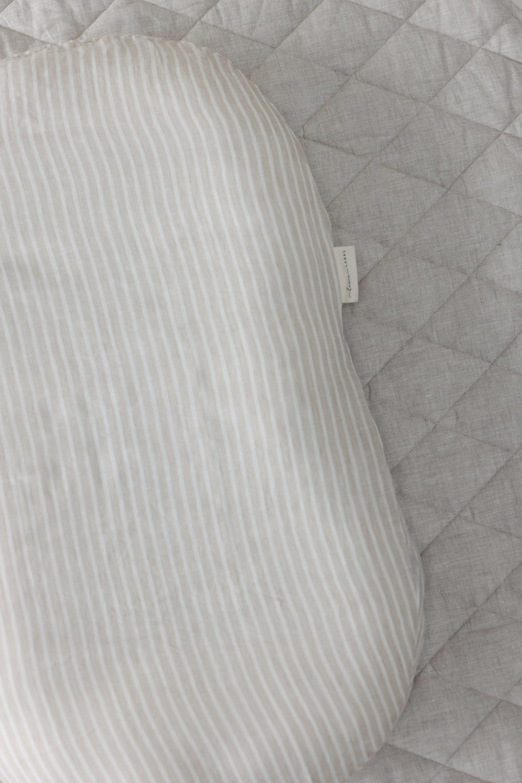 Baby Lounger Nest + Stripe Natural Linen Cover