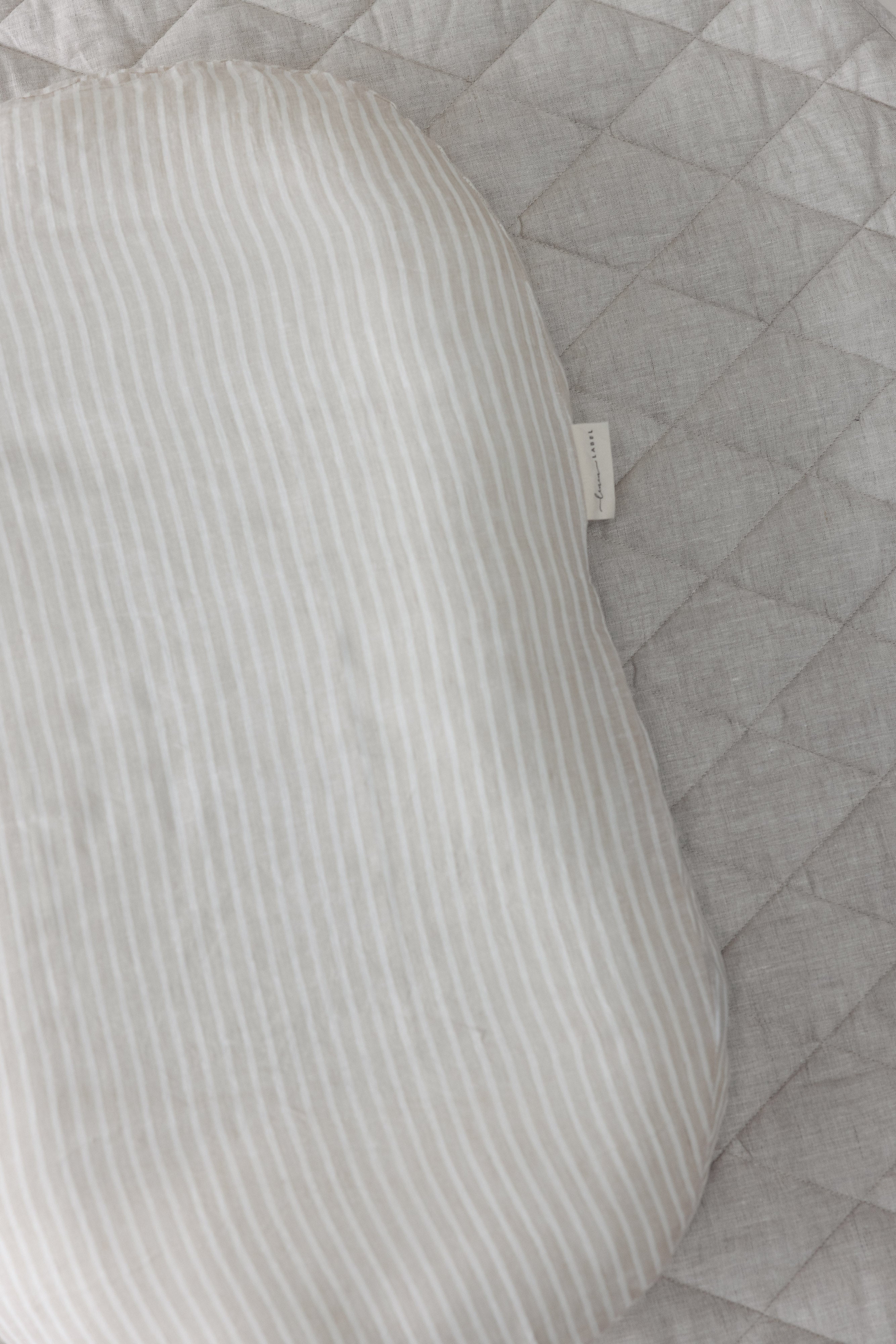 Baby Lounger Nest + Stripe Natural Linen Cover