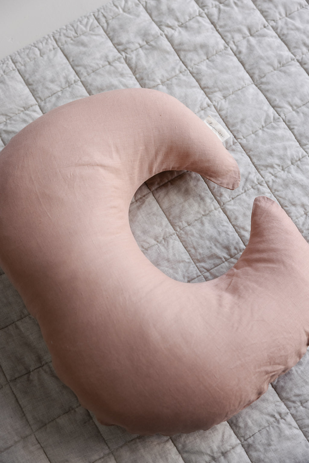 Moon Shape Nursing Pillow- Clay
