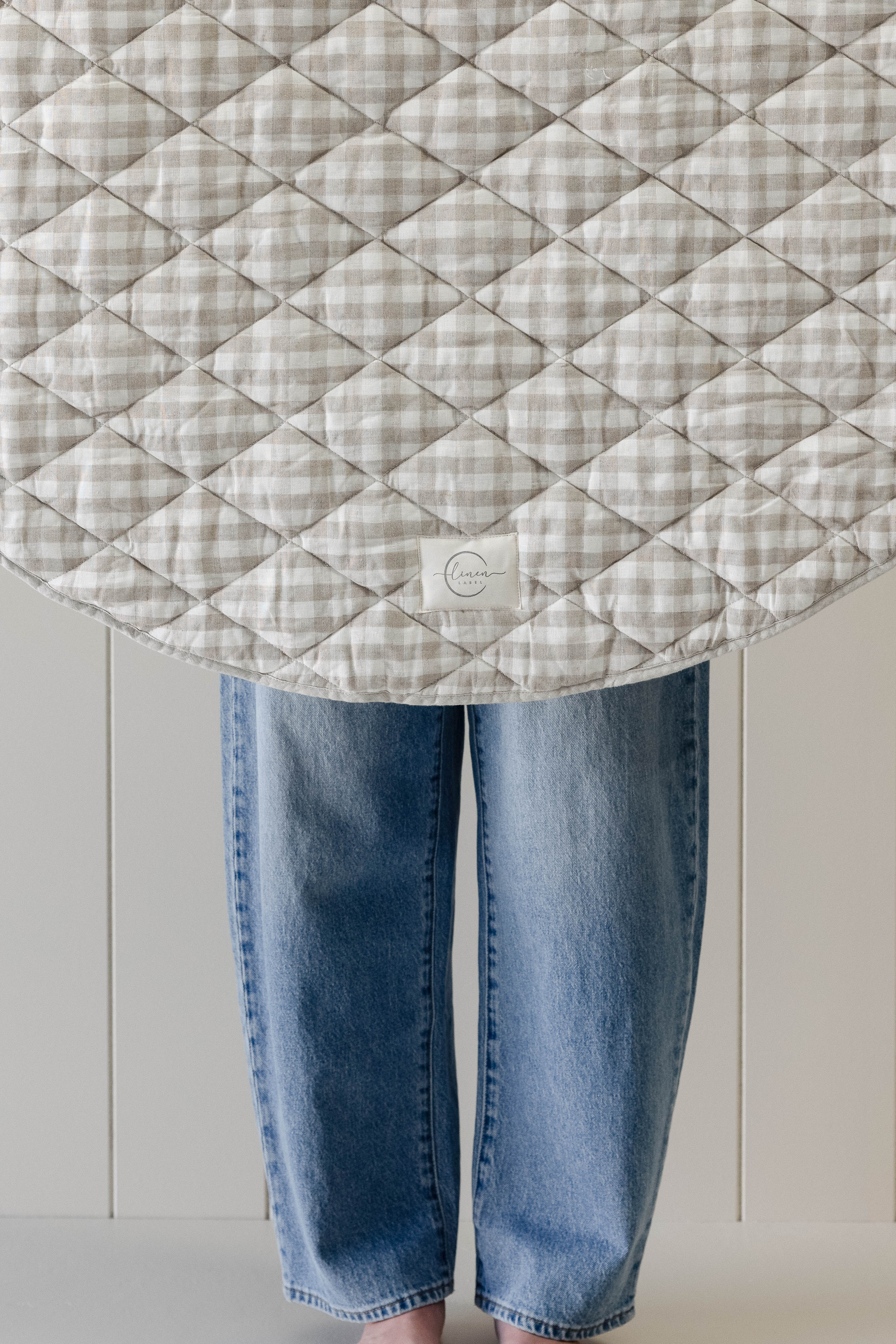 Oat & Gingham natural - Play Mat