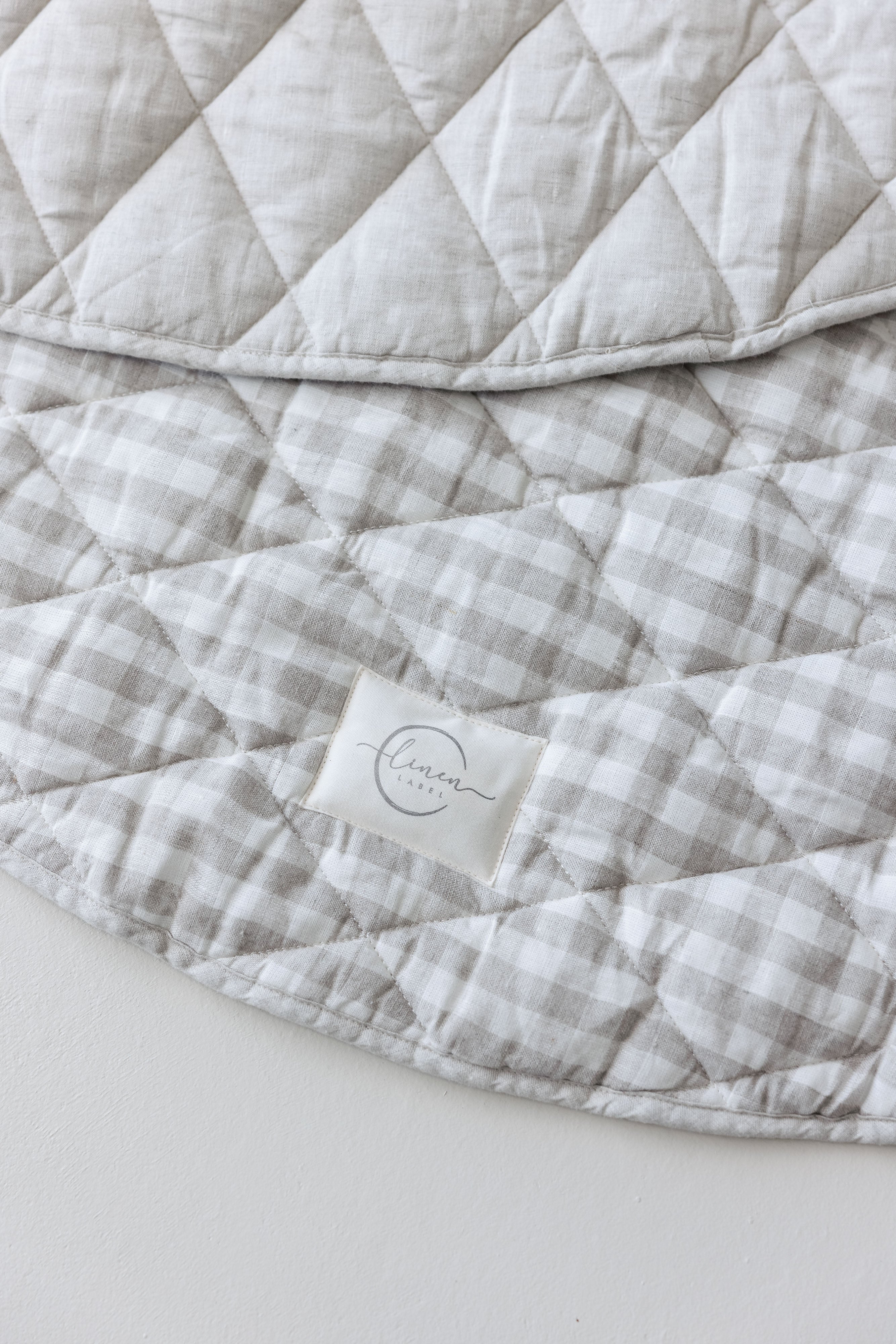 Oat & Gingham natural - Play Mat