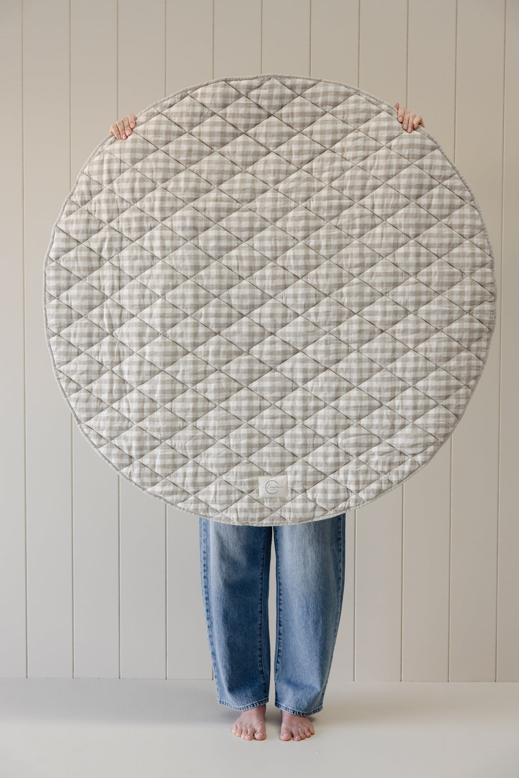 Oat & Gingham natural - Play Mat