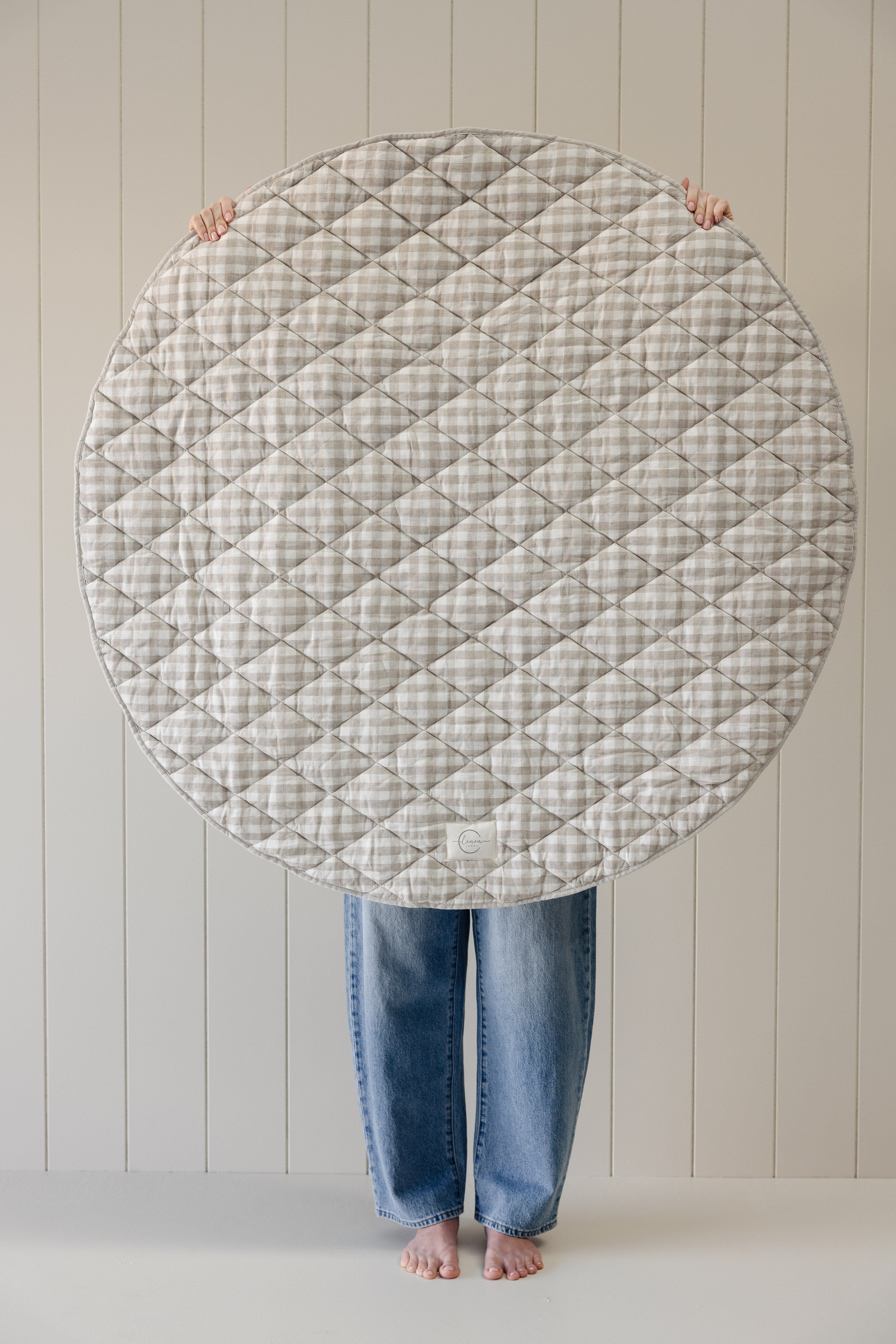 Oat & Gingham natural - Play Mat