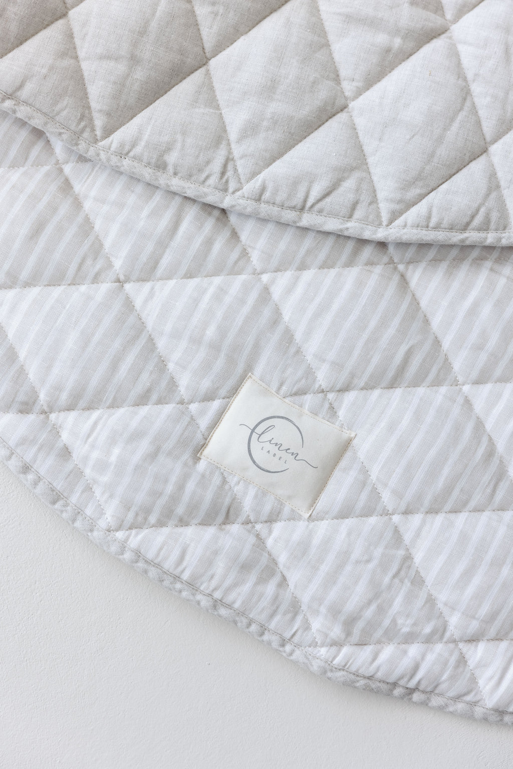 Play Mat- Oat & Natural Stripe