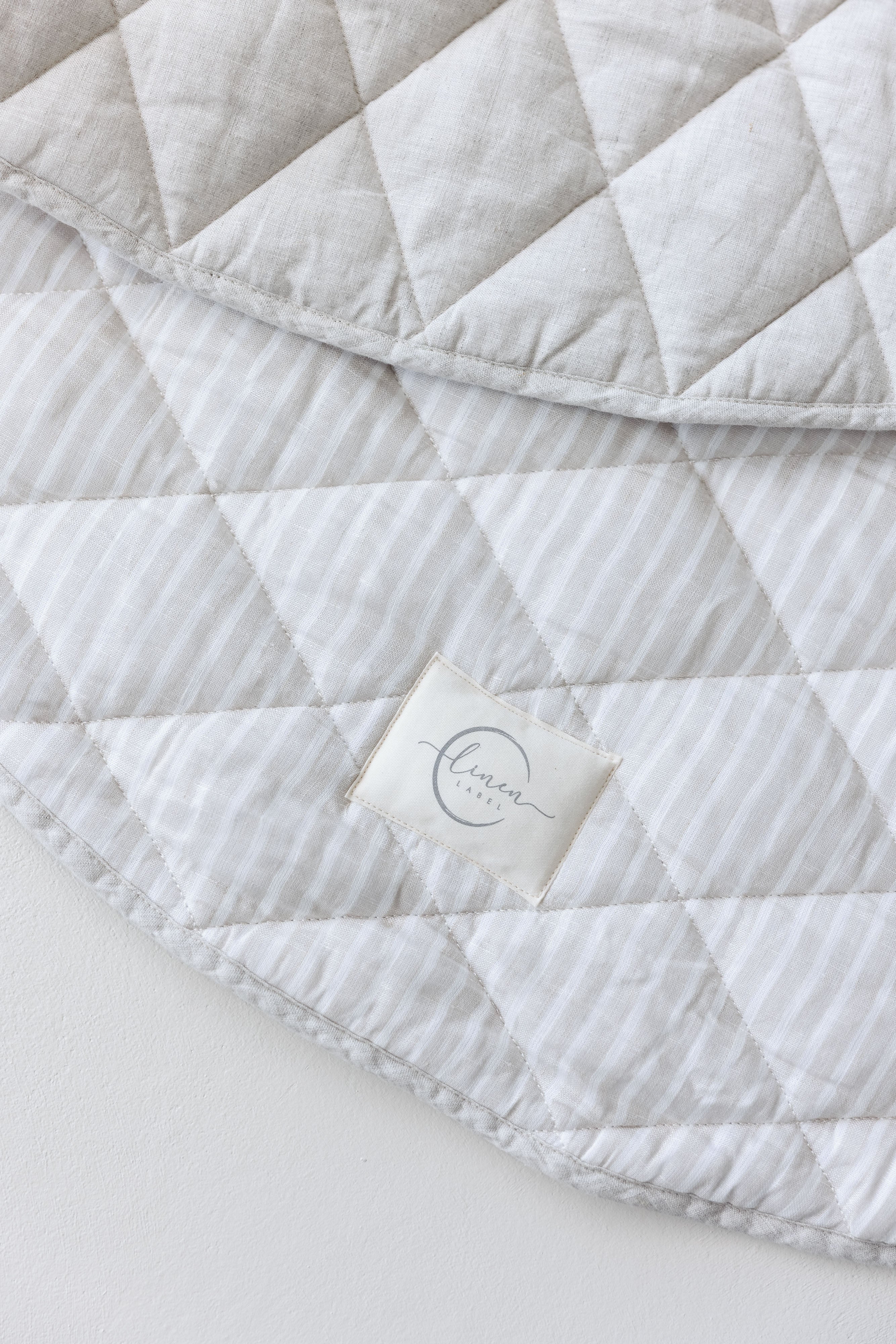 Play Mat- Oat & Natural Stripe