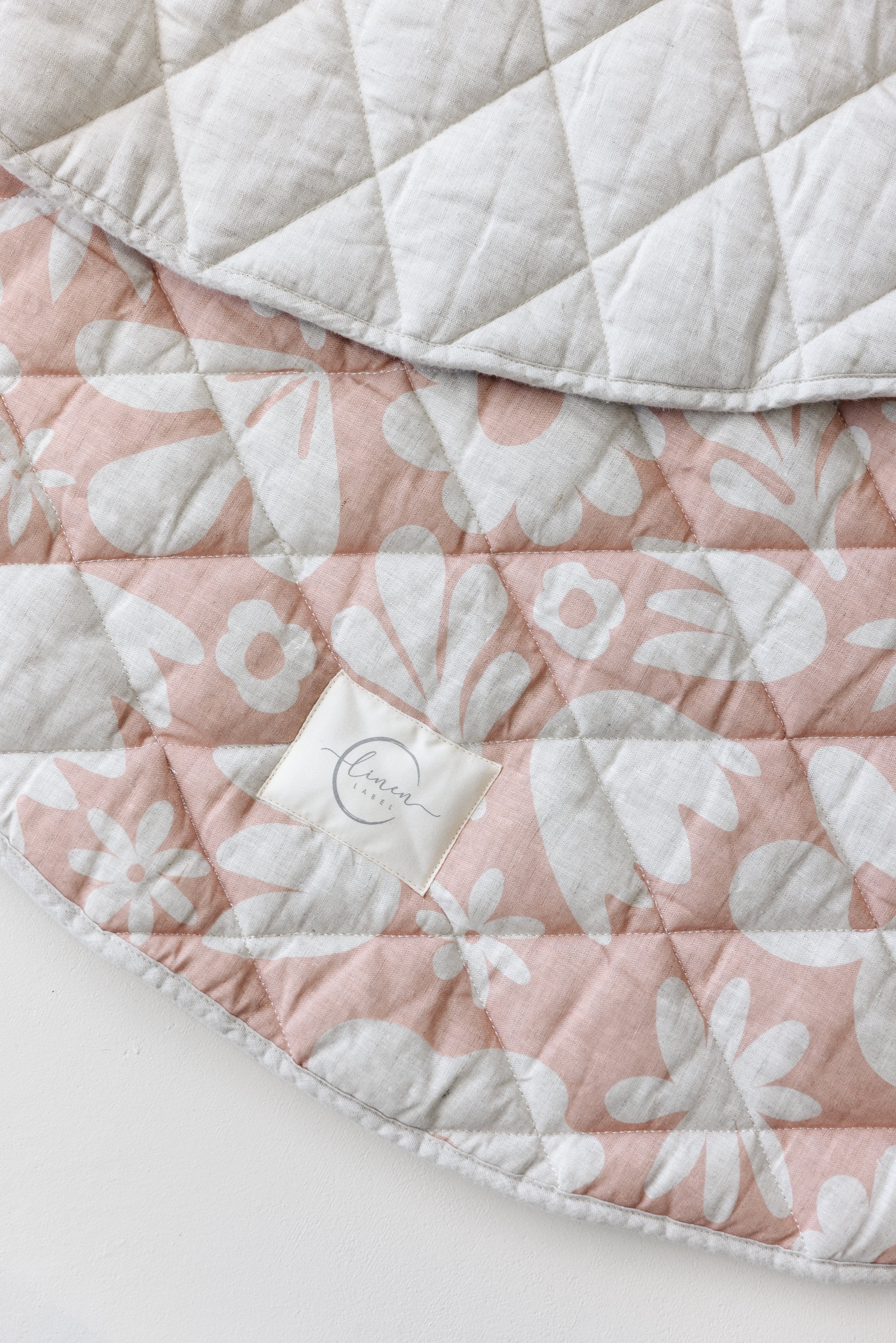 Round Play Mat- Soft Clay print
