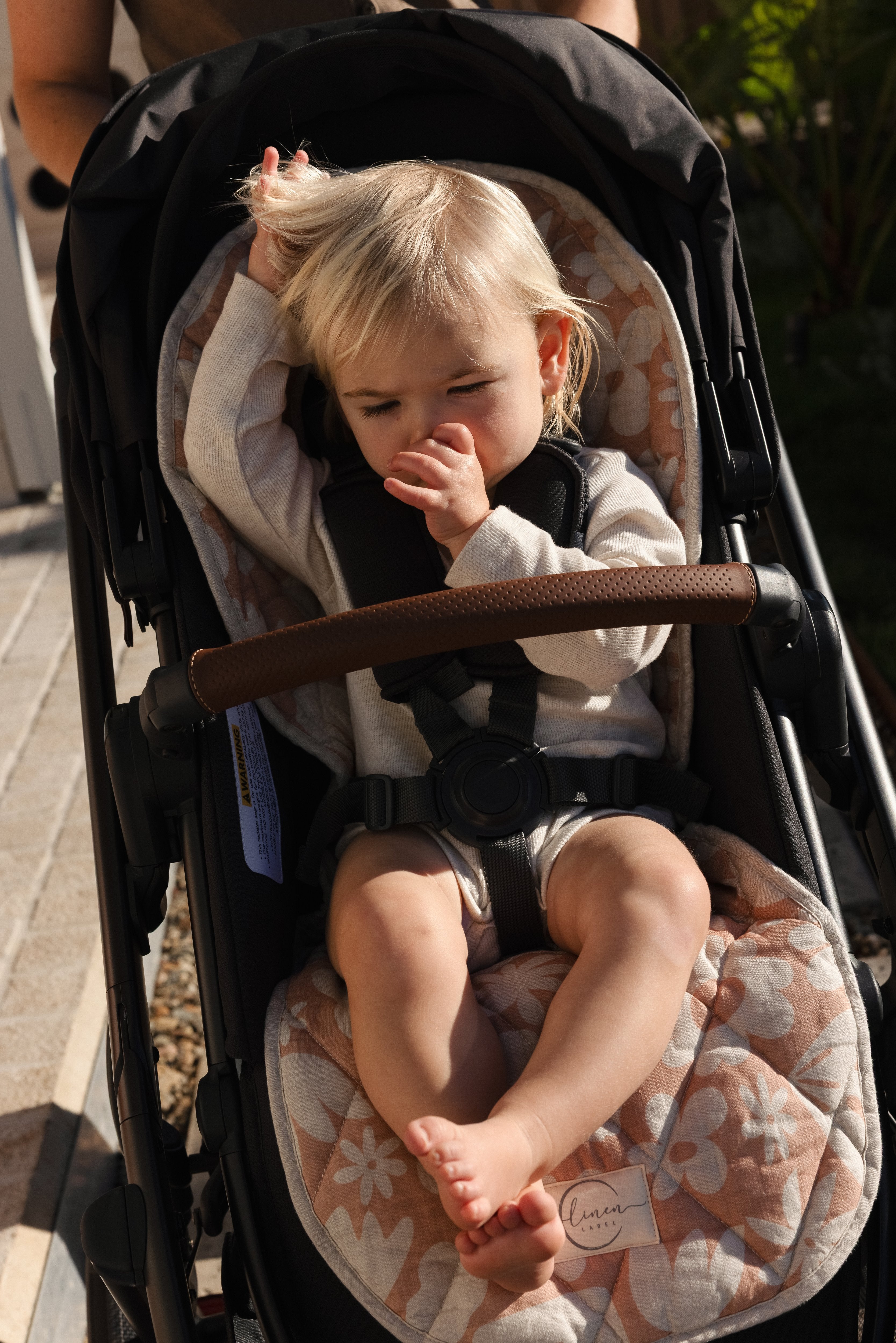 Pram Liner - Soft Clay Print
