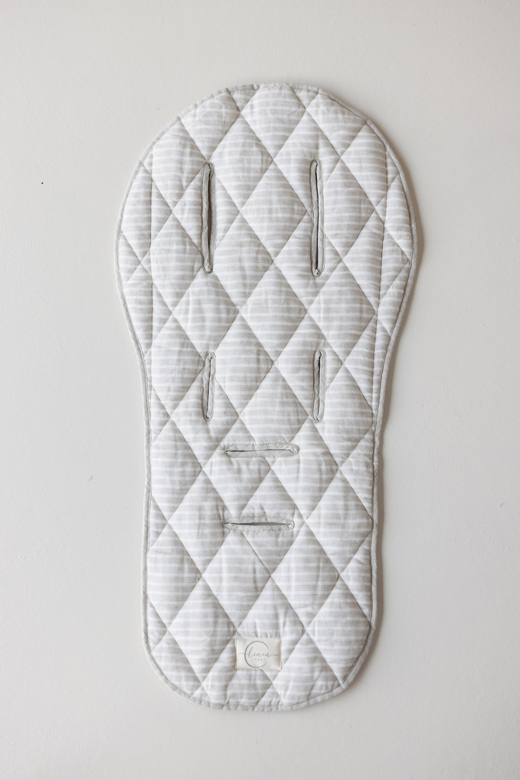 Pram Liner- Oatmeal & Stripe