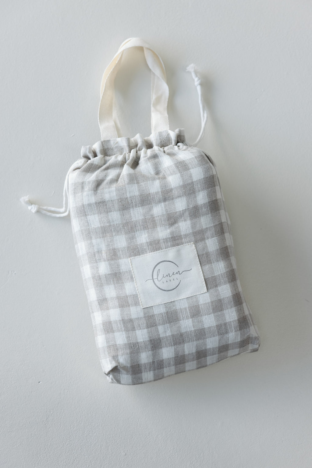 Pram Liner- Oatmeal & Gingham