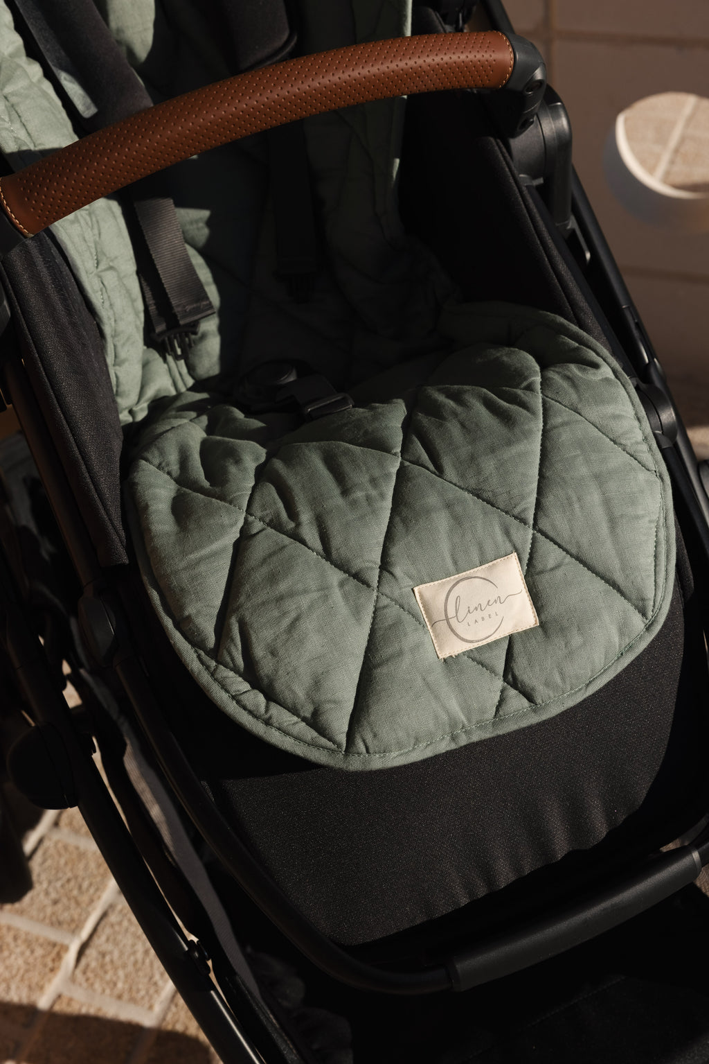 Pram Liner- Opal sage