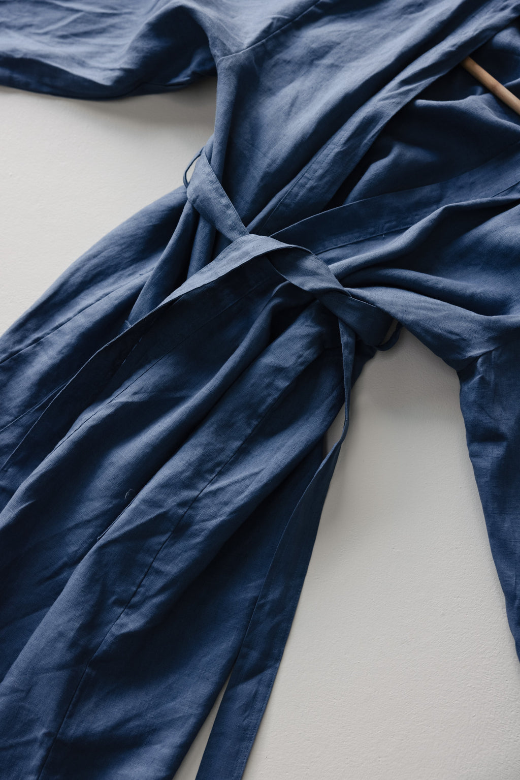 Linen Robe- Denim Blue