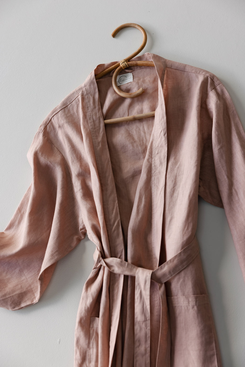 Linen Robe- Soft Clay