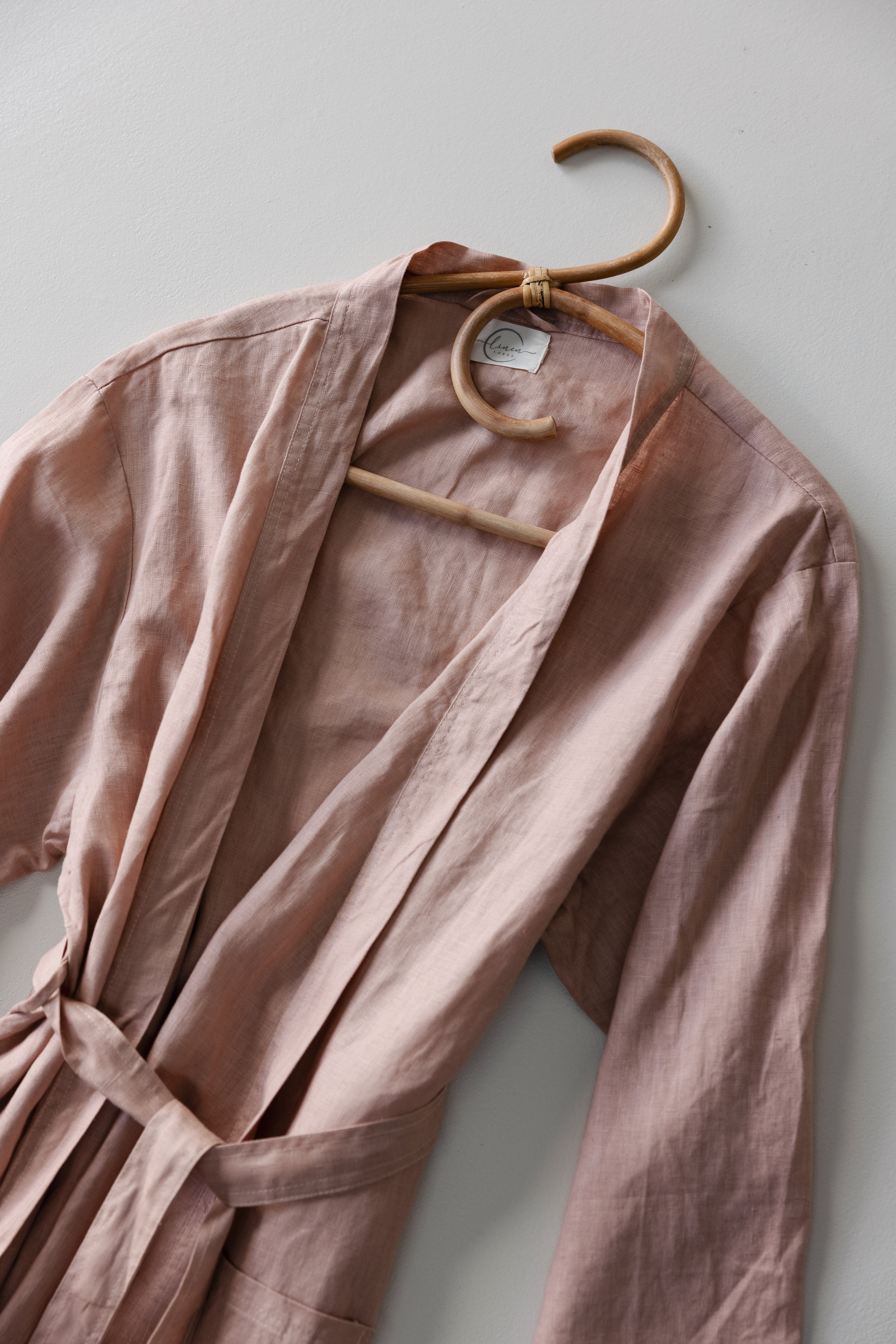 Linen Robe- Soft Clay