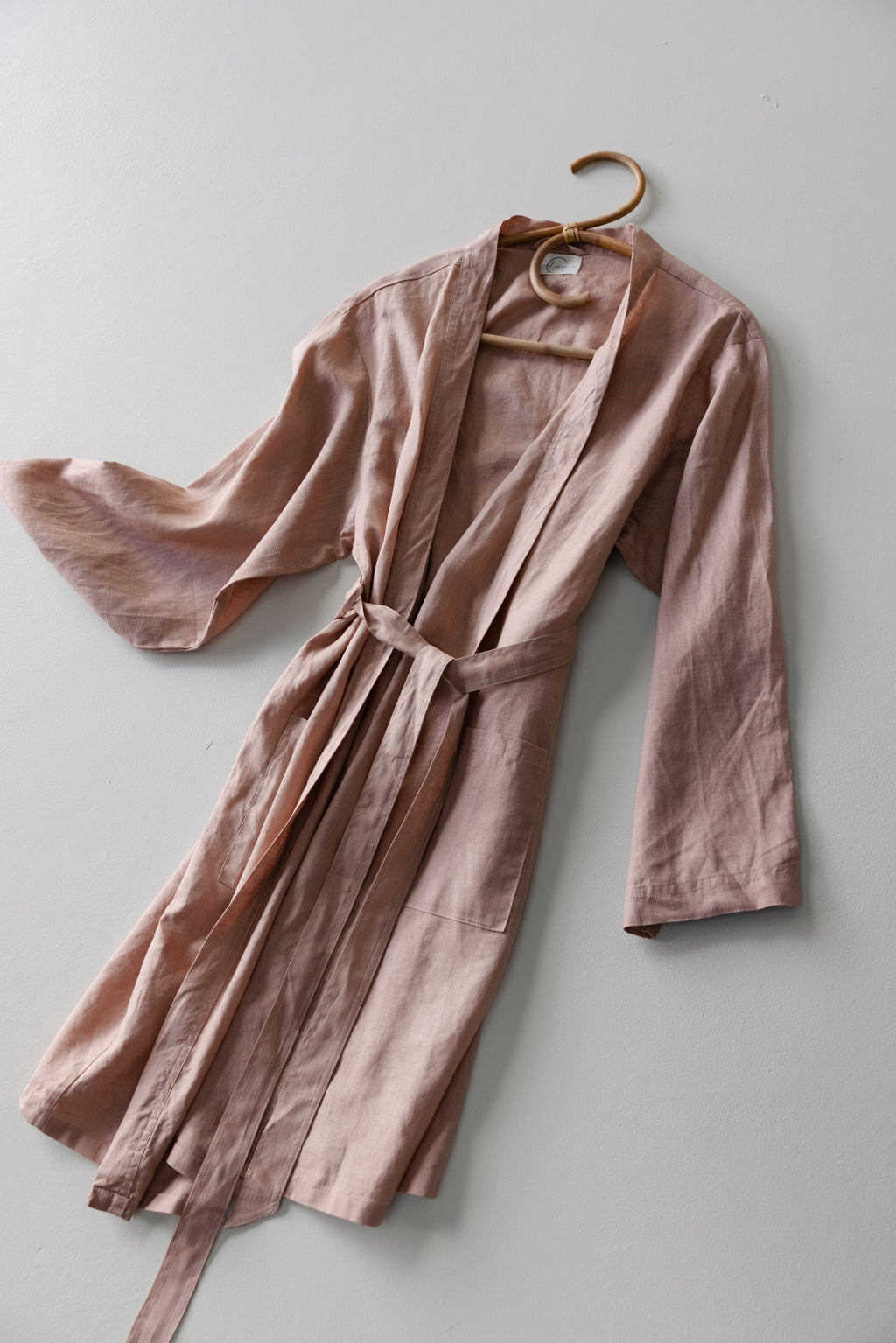Linen Robe- Soft Clay