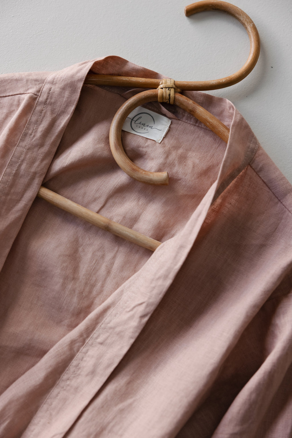 Linen Robe- Soft Clay
