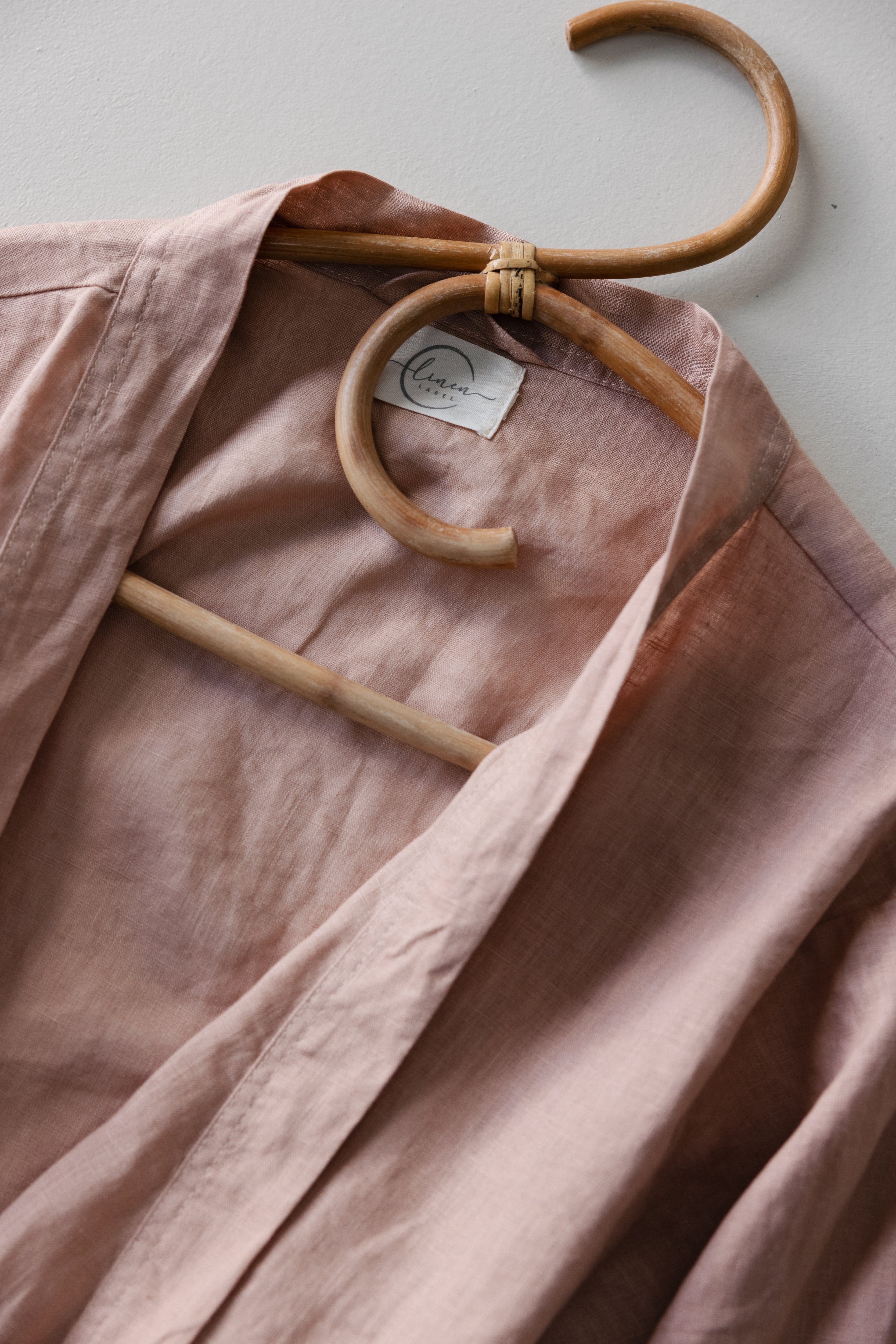 Linen Robe- Soft Clay
