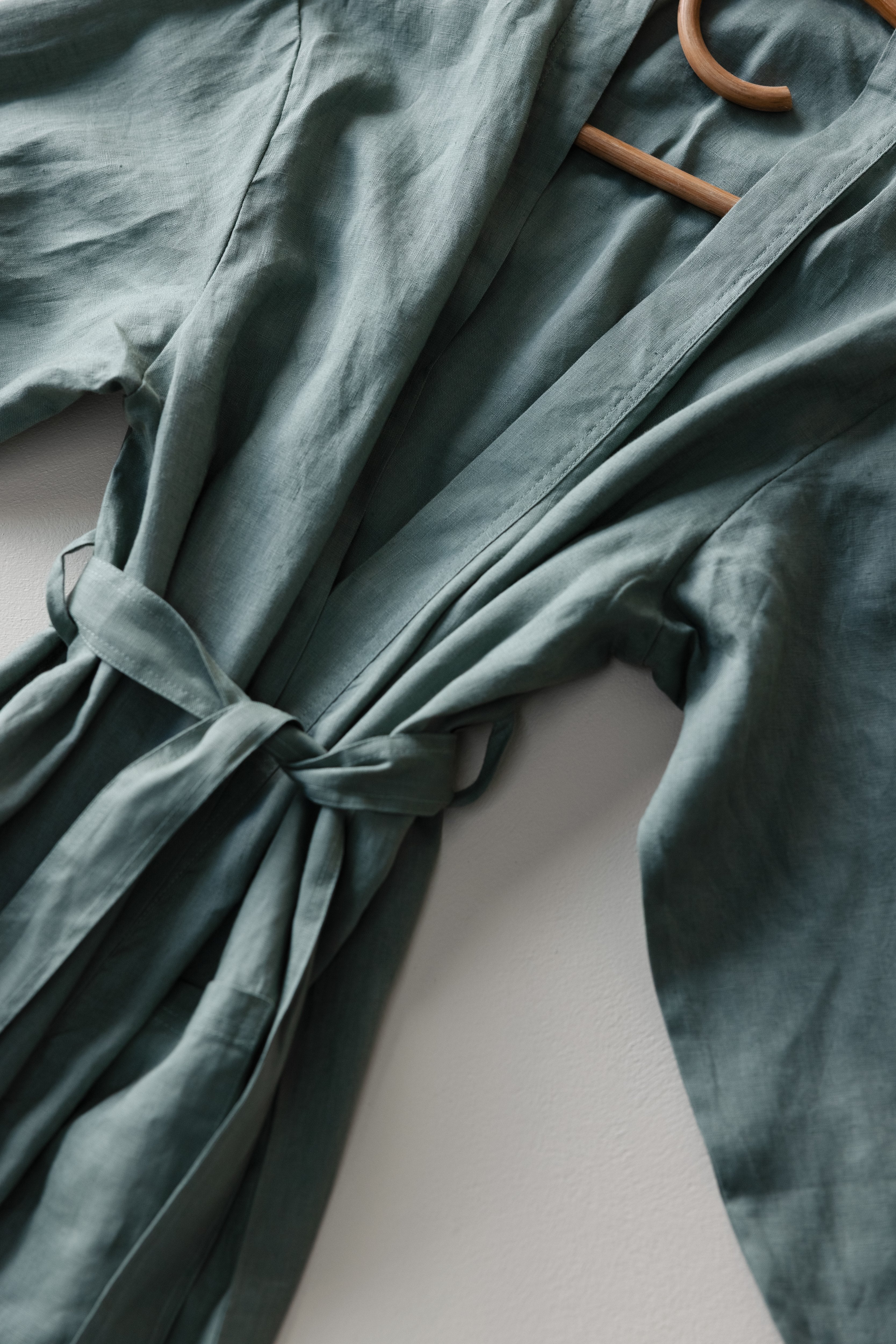 Linen Robe- Opal Sage