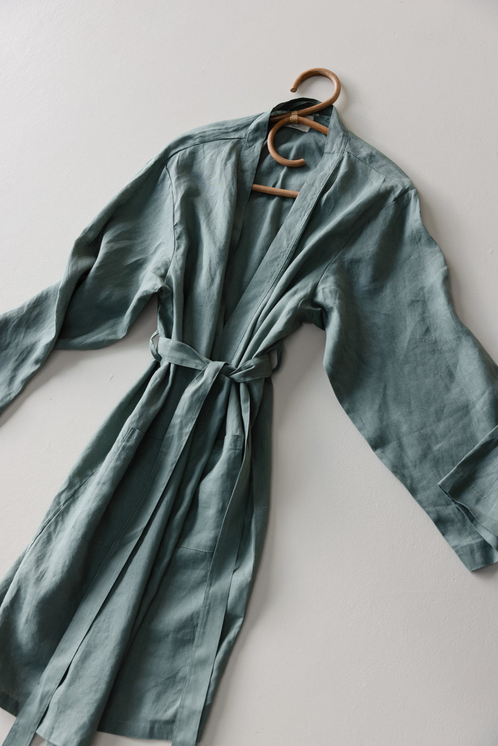Linen Robe- Opal Sage