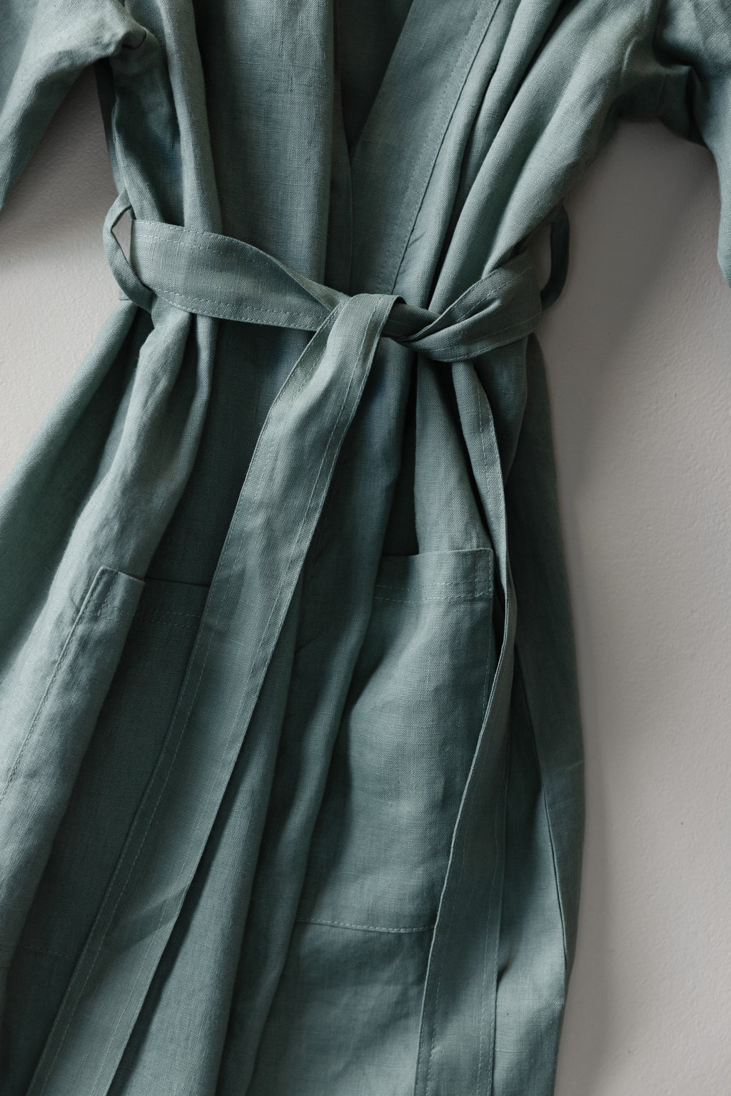 Linen Robe- Opal Sage