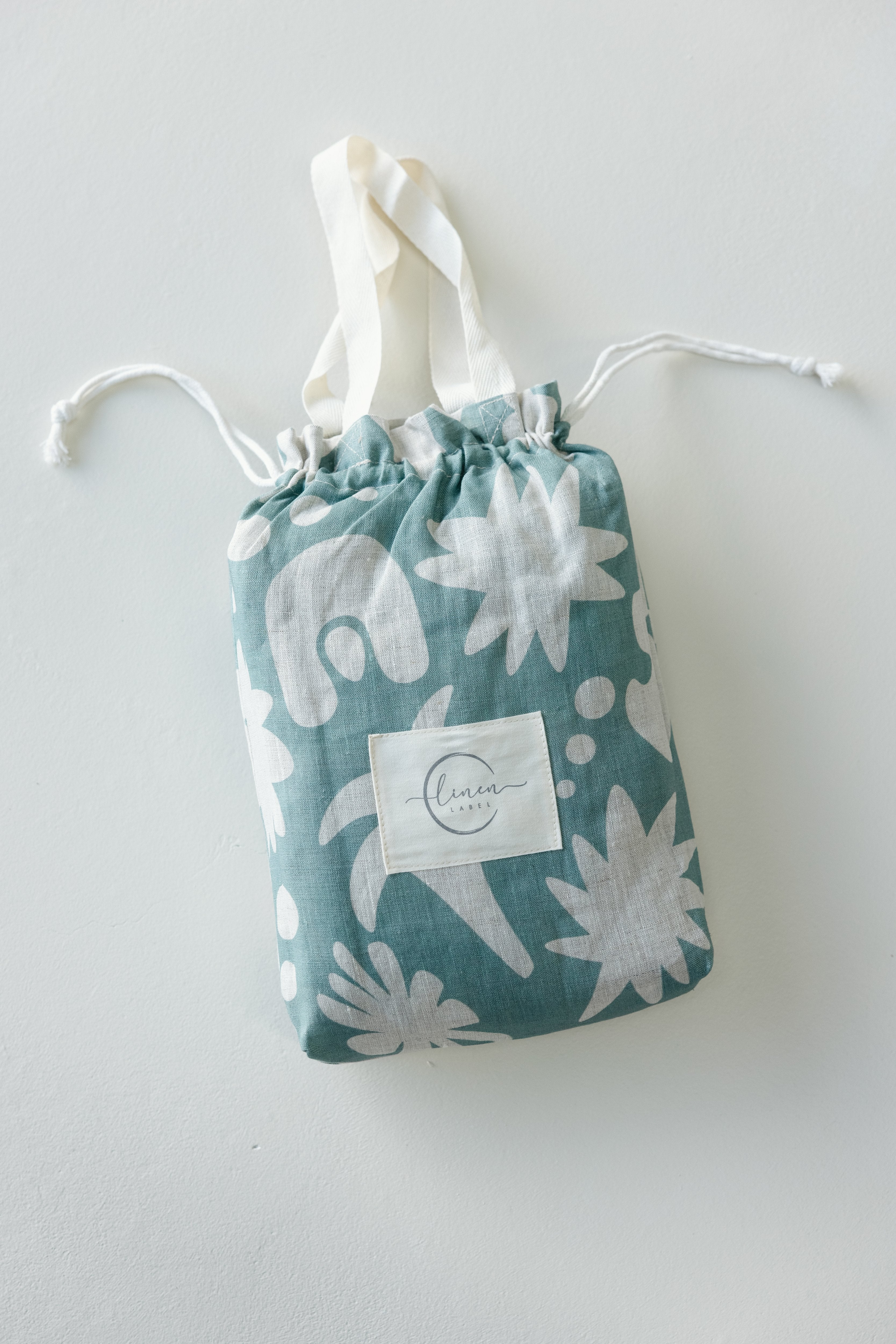 Pram Liner - Opal Sage Print