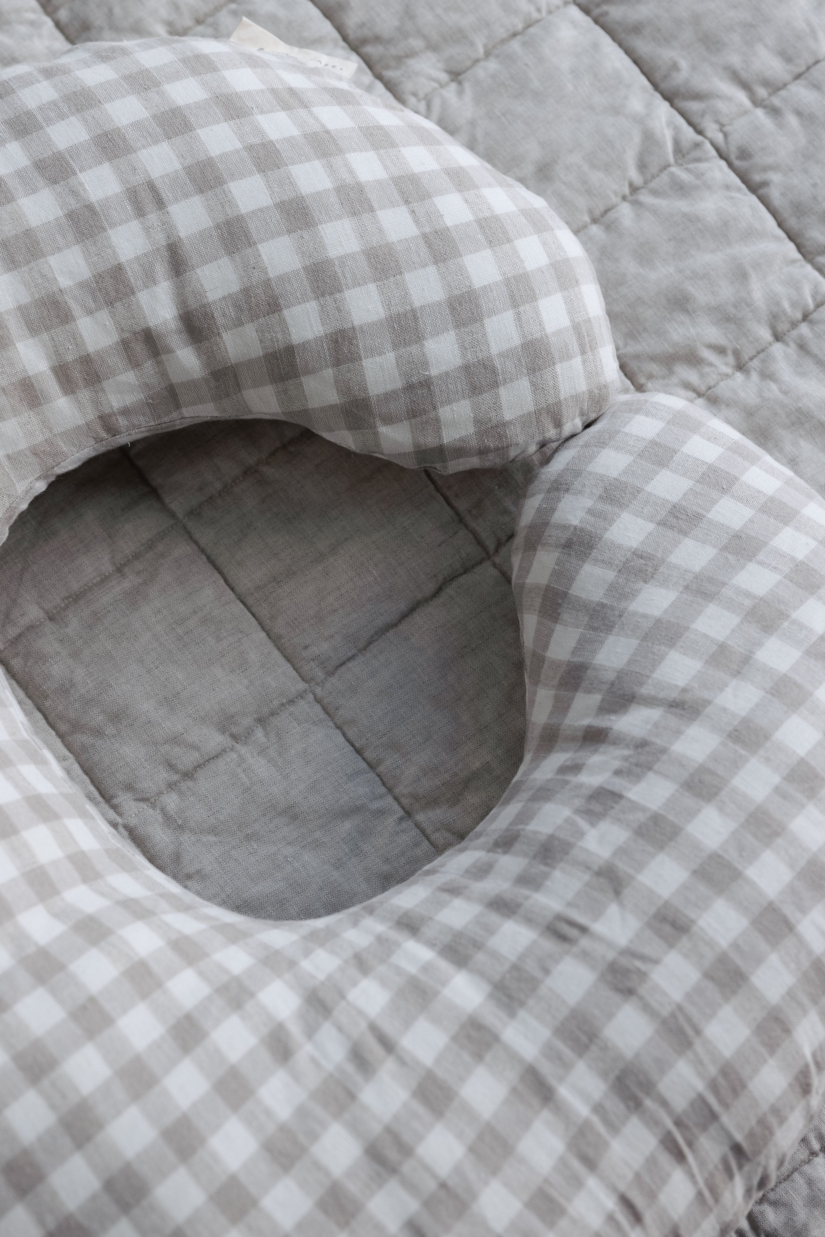 Classic Nursing Pillow & Cover- Gingham