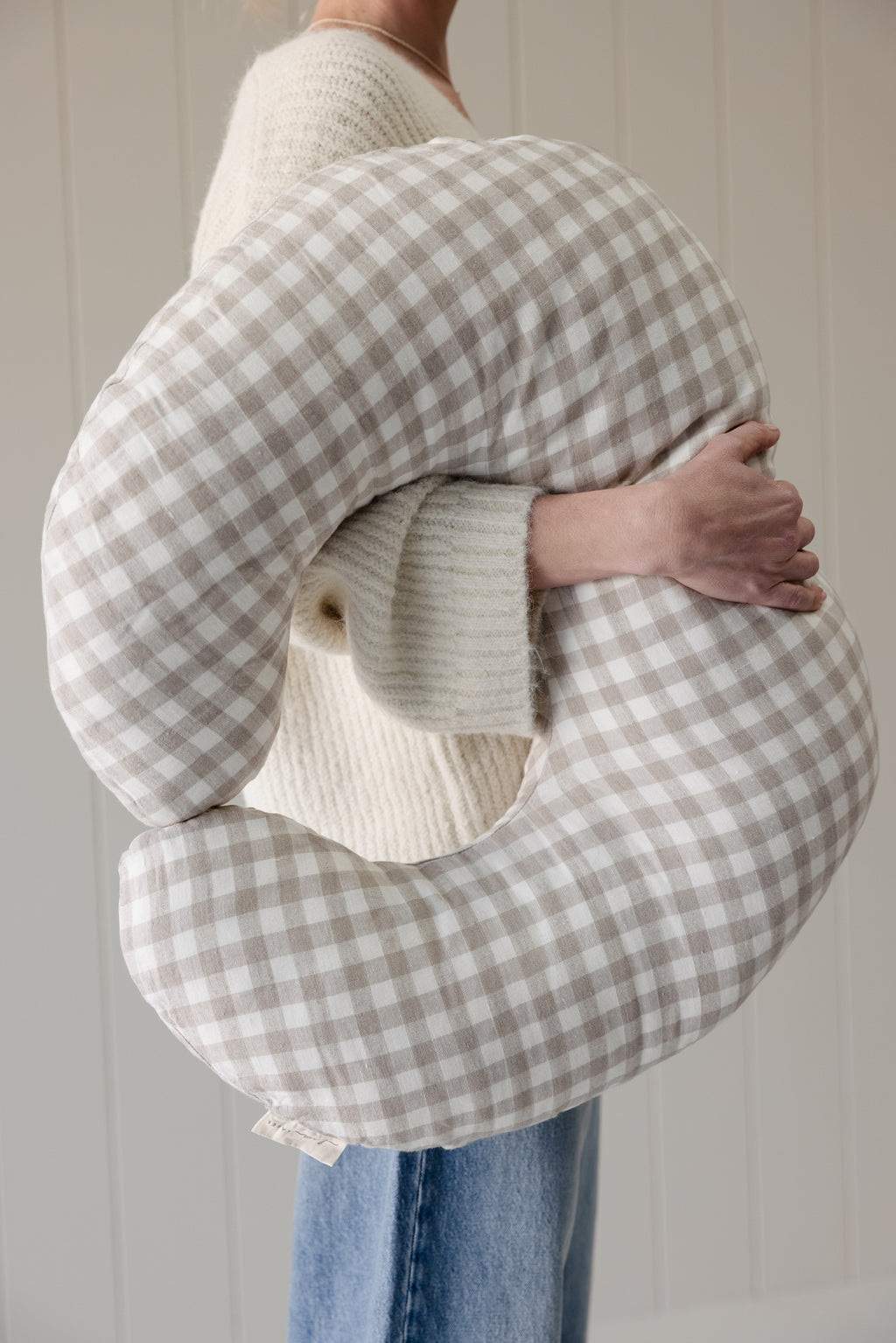 Classic Nursing Pillow & Cover- Gingham