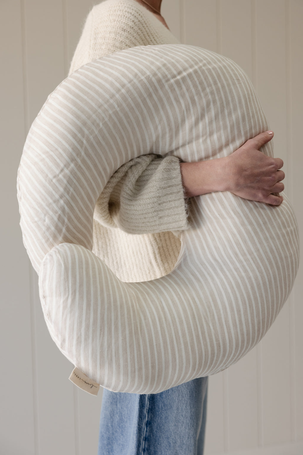 Classic Nursing Pillow & Cover- Stripe