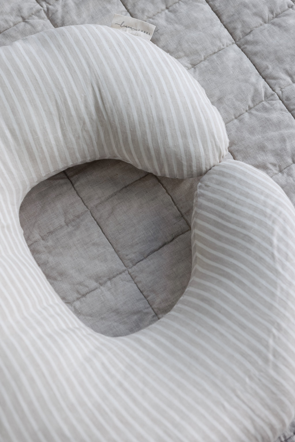Classic Nursing Pillow & Cover- Stripe