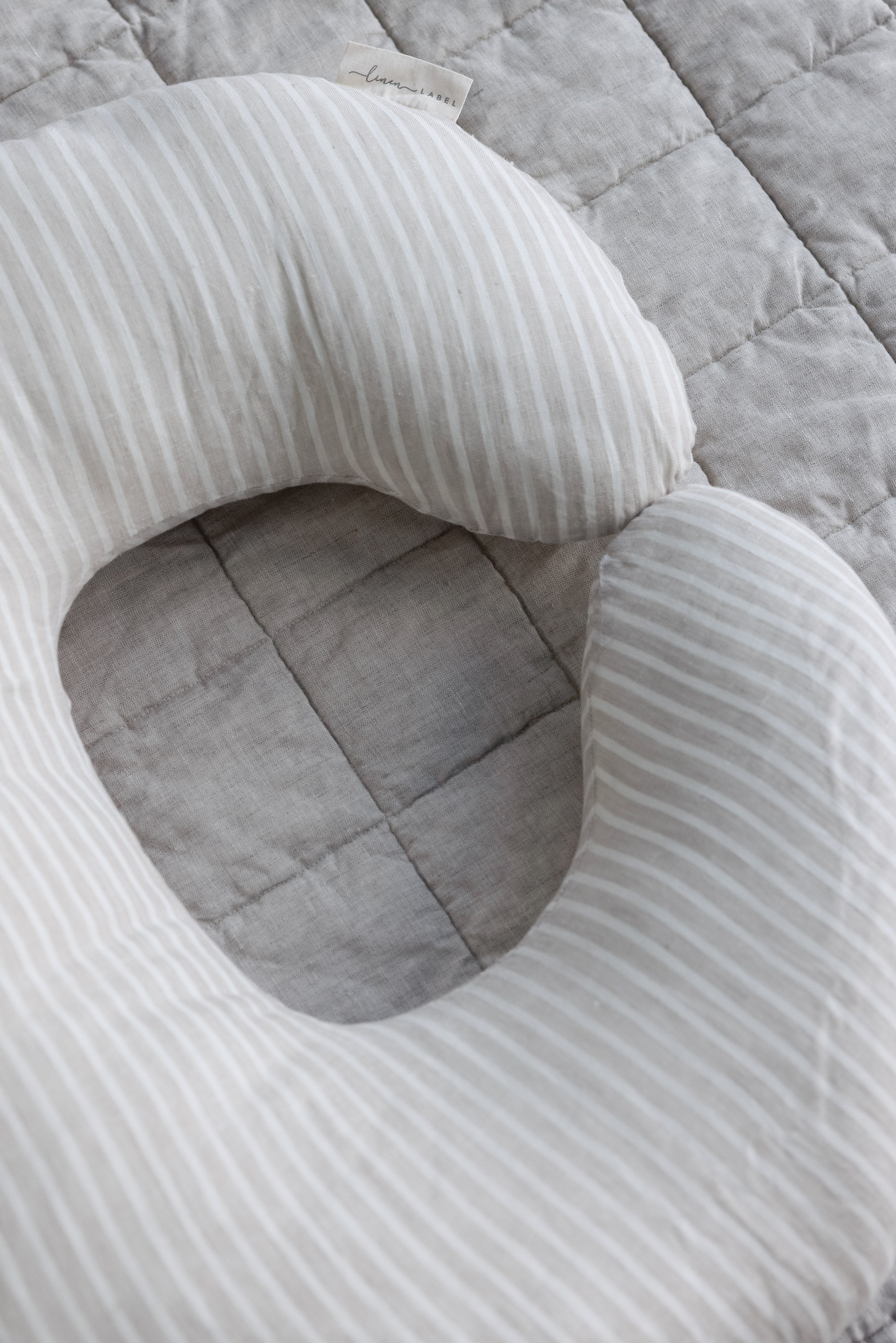 Classic Nursing Pillow & Cover- Stripe