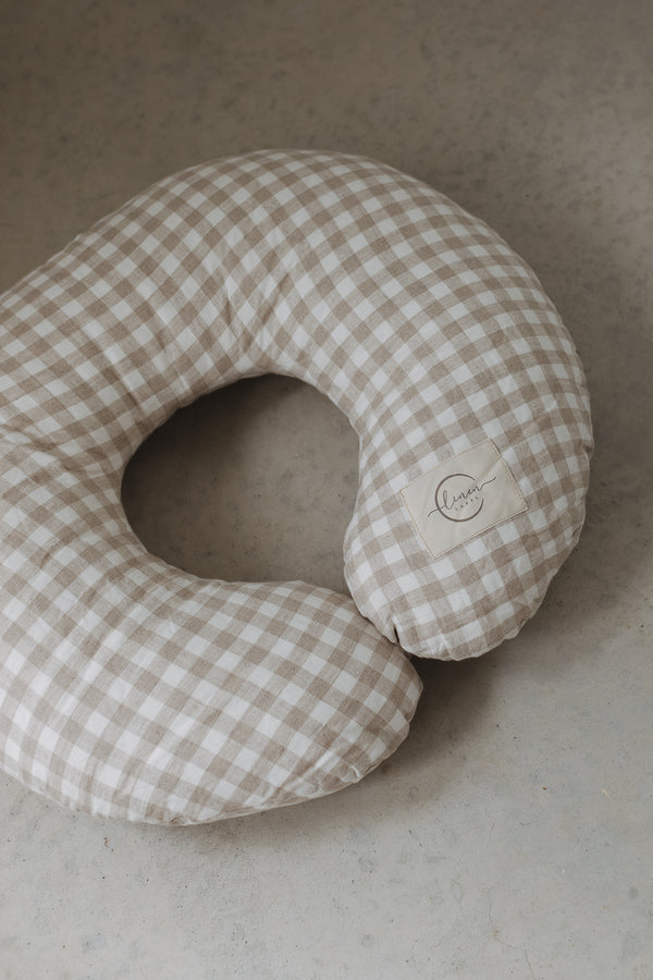 Nursing Pillow & Cover- Gingham