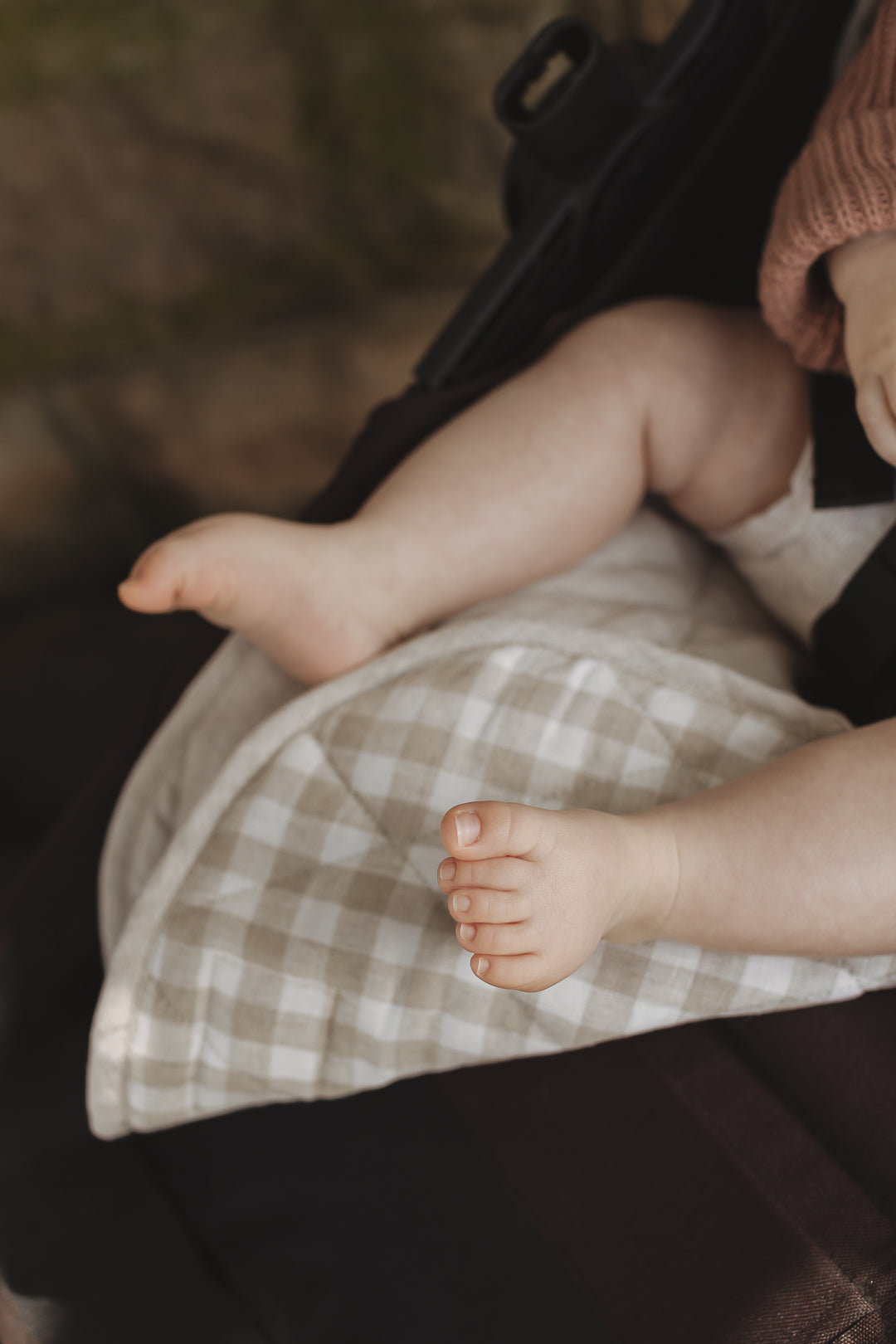 Oatmeal & Gingham - Pram Liner