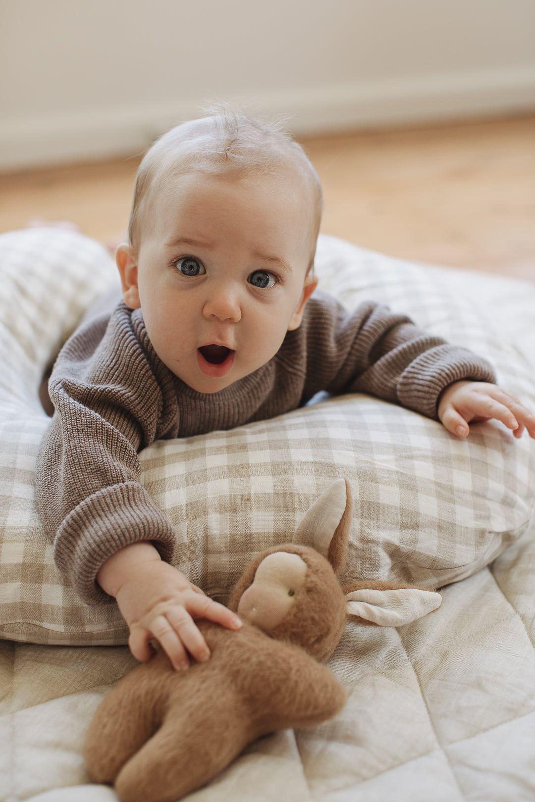 Nursing Pillow & Cover- Gingham